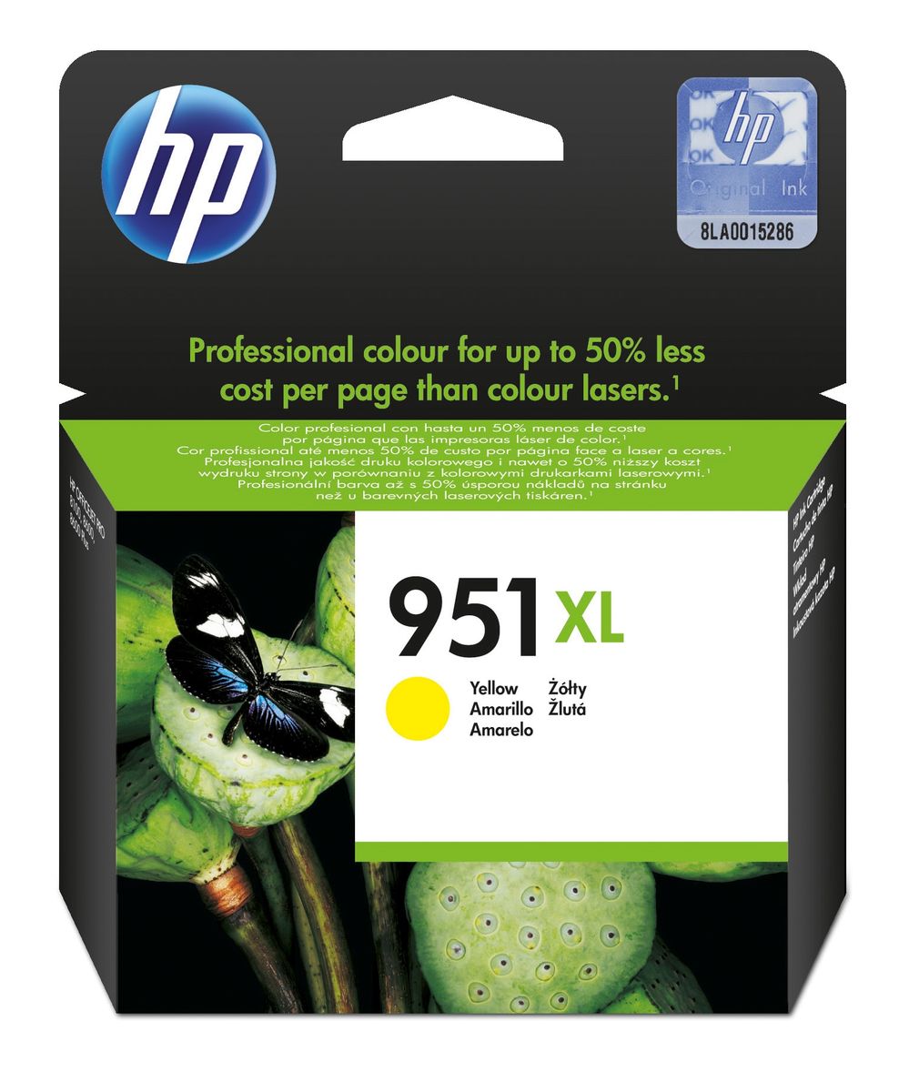 HP 951XL YELLOW OFFICEJET INK CARTRIDGE