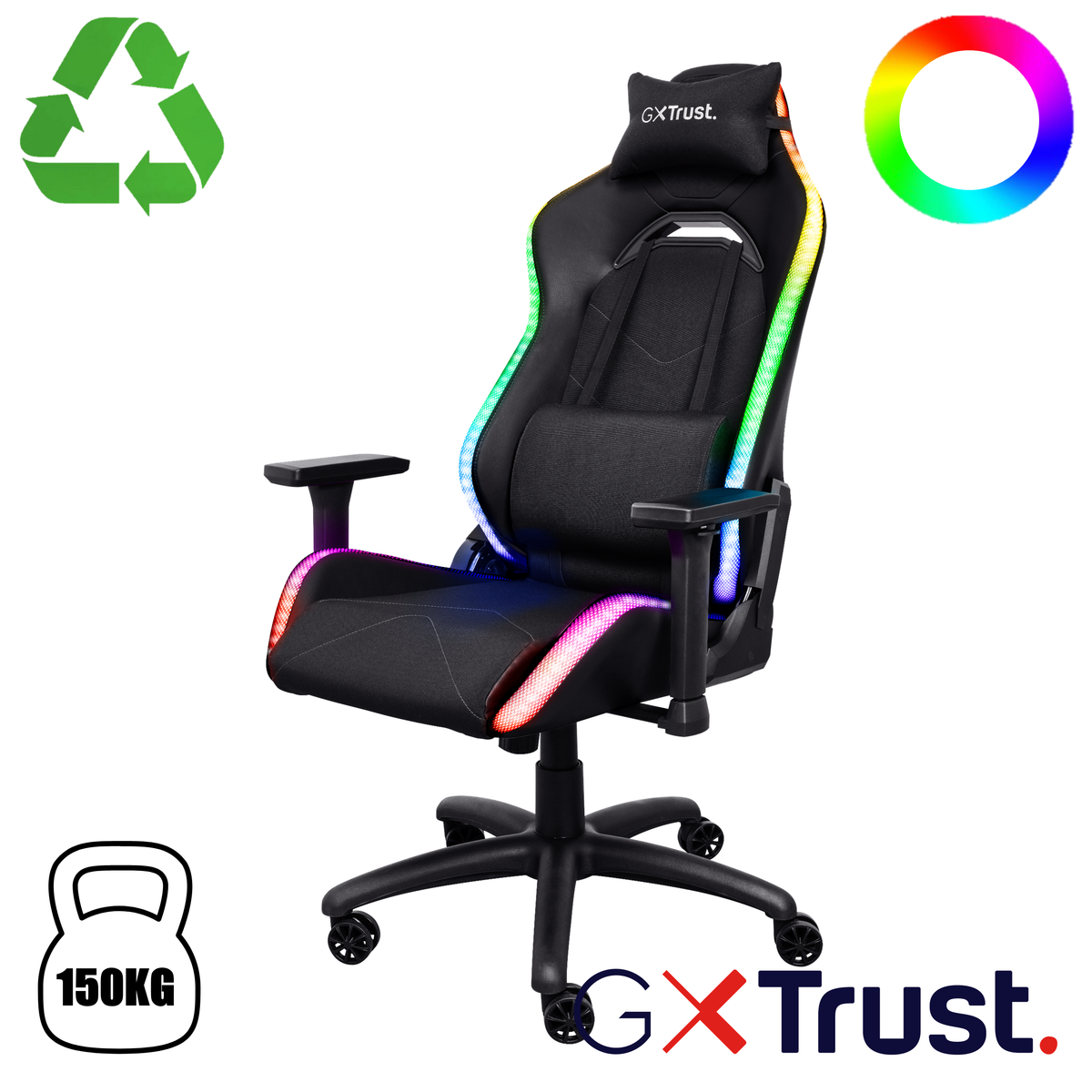 GXT719 RUYA RGB GAMING CHAIR BLACK