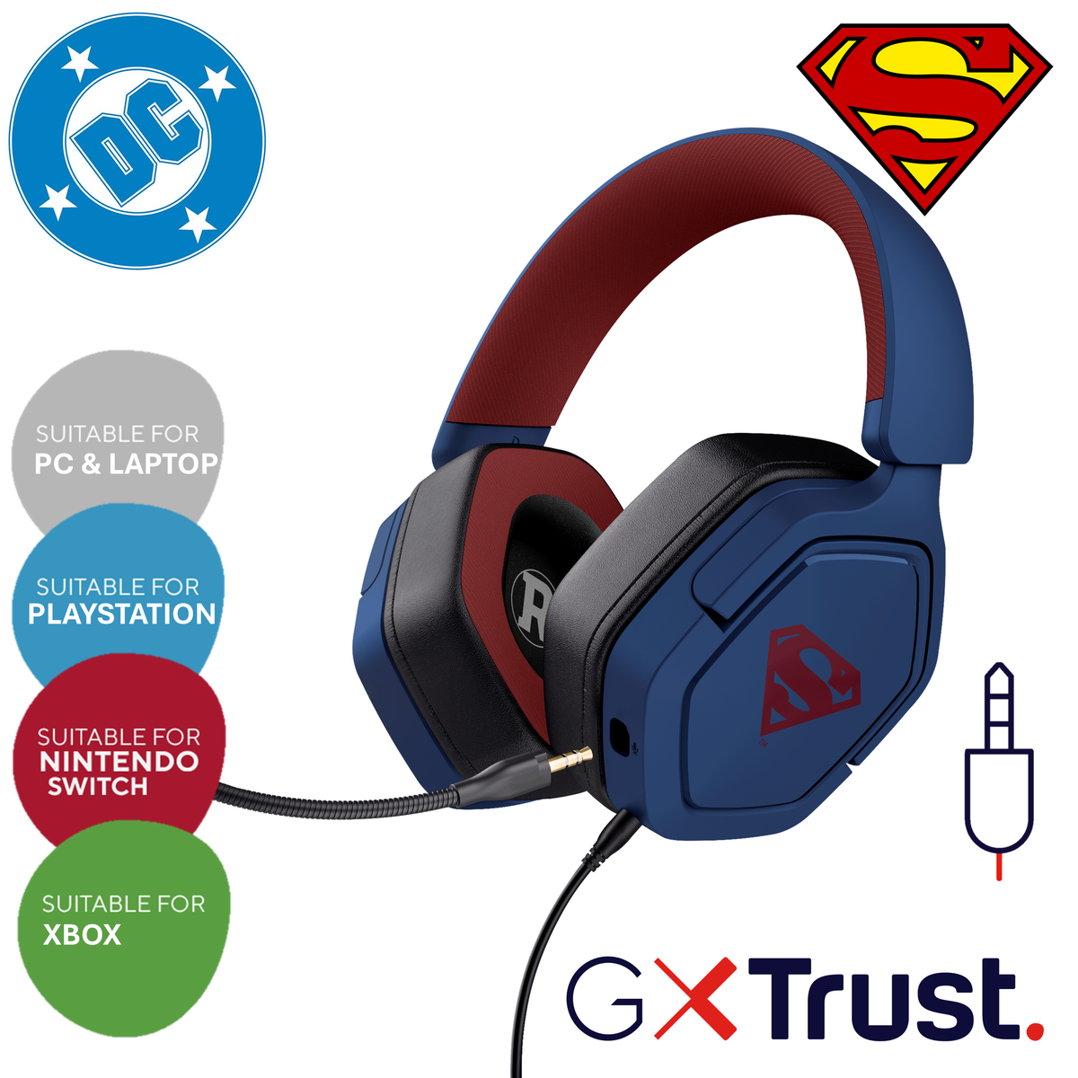 GXT492SM CARUS HEADSET SUPERMAN
