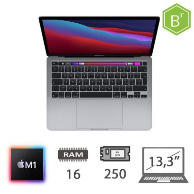 MBP 13,3 T.BAR(2020)M1-8C/16/256/SG/2Y - B