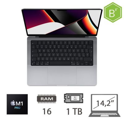 MBP 14,2 (2021)M1 PRO-8C/16/1TB/14C GPU/SG/2Y - B