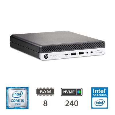 HP PRODESK 600 G3 DM - I5-6500T/8/NVME240/W10P/2Y