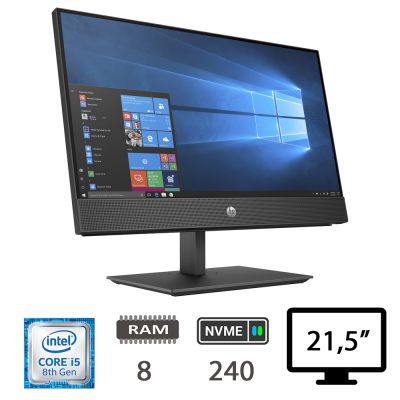 HP 600 G4 AIO 21,5 I5-8500/8/NVME240/W10P/2Y NOWEB