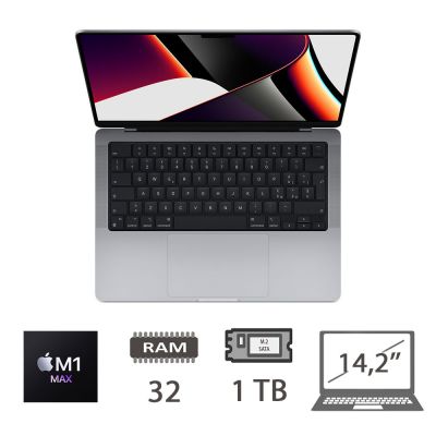 MBP 14,2 (2021)M1 MAX-10C/32/1TB/32C GPU/SG/2Y