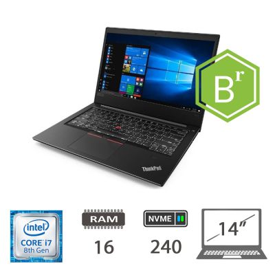 LENOVO E480 I7-8550U/16/NVME240/14/W11P/2Y B