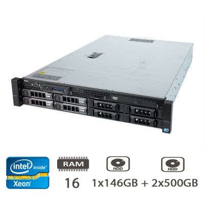 SERVER DELL R510 XEON E5507/16/2X500SAS+1X146SAS