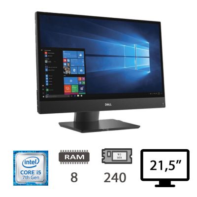 DELL 5250 AIO i5-7500/8/M2-SATA256/21,5/W10P/2Y