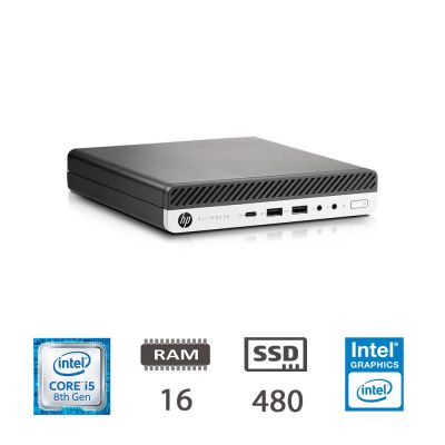 HP 800 G4 DM I5-8400T/16/SSD480/W11P/2Y