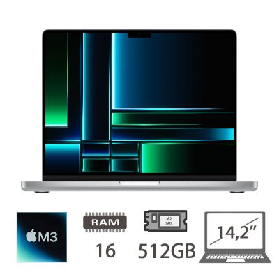 MBP 14,2 (2023)M3-8C/16/512/10 GPU/SLV/2Y