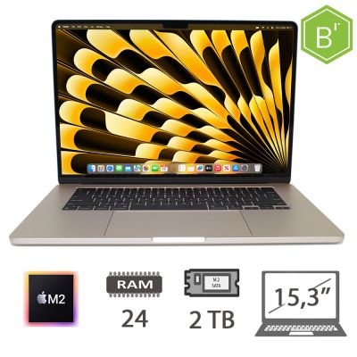 MBA 15,3 (2023)M2-8C CPU/24/2TB/10C GPU/STL/2Y - B