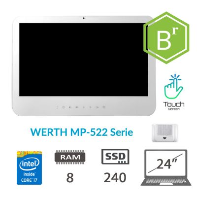 WERTH  MP-522 TS I7-5500U/8/SSD240/24/W10PMAR/2Y B