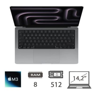 MBP 14,2 (2023)M3-8C/8/512/10C GPU/SG/2Y