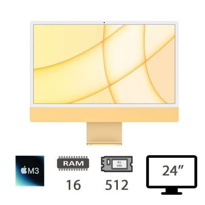 IMAC 24 4,5K (2023)M3-8C/16/512/10C GPU/YLLW/2Y
