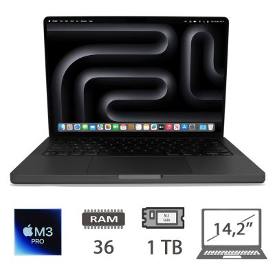 MBP 14,2 (2023)M3 PRO-11C/36/1TB/14C GPU/SB/2Y