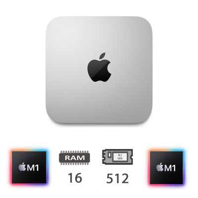 MAC MINI (2020)M1-8C/16/512M2/8C GPU/SLV/2Y