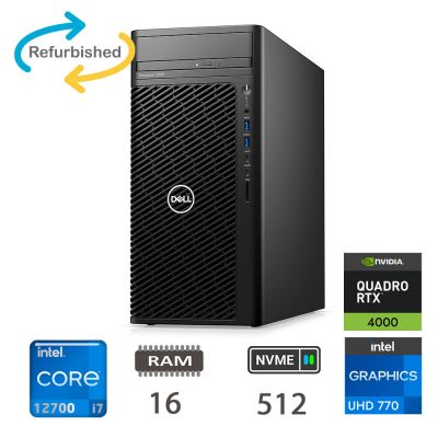 DELL TOWER T3660 I7-12700/16/NVME512/A4000/W11P/2Y