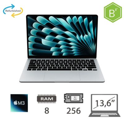 MBA 13,6 (2024)M3-8C CPU/8/256/8C GPU/SLV/2Y - B