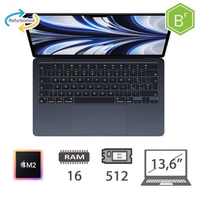 MBA 13,6 (2022)M2-8C CPU/16/512/8C GPU/MDN/2Y - B