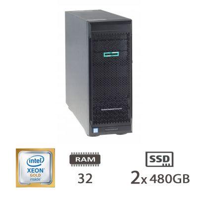 SERVER HP ML350 G10 GLD5218/32/2X480SSD/2X500W/3Y