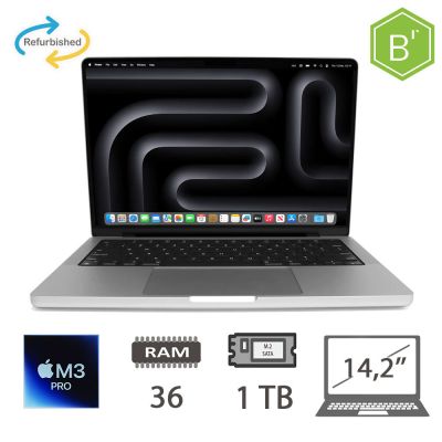 MBP 14,2 (2023)M3 PRO-11C/36/1TB/14C GPU/SLV/2Y-B
