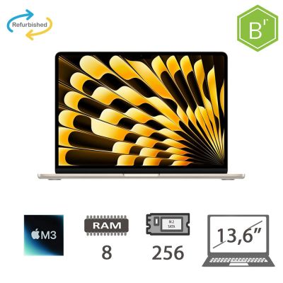 MBA 13,6 (2024)M3-8C CPU/8/256/8C GPU/STL/2Y - B
