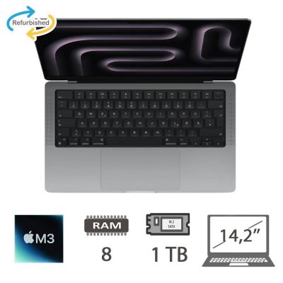 MBP 14,2 (2023)M3-8C/8/1TB/10C GPU/SG/2Y