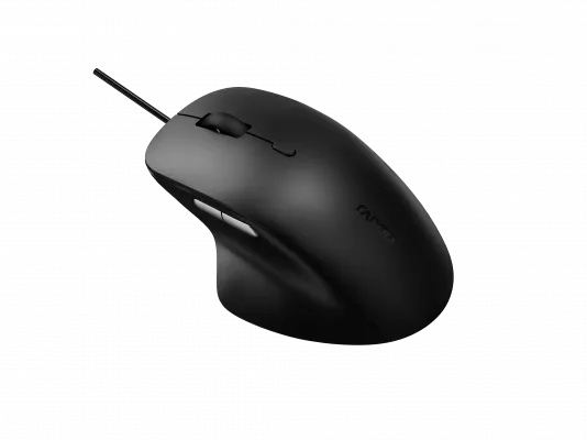 N500 SILENT WIRED OFFICE MOUSE BK