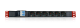 Multipresa 19'' 6 prese UNEL/Schuko Interr.M/T 1U