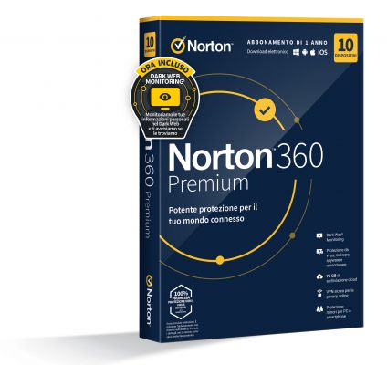 NORTON 360 PREMIUM 2023 - 10 DEVICE 1 YEAR -75GB
