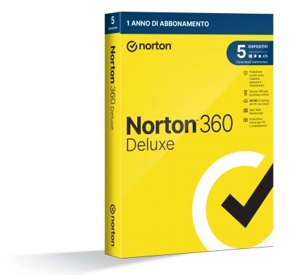 NORTON 360 DELUXE 2023 - 5 DEVICE 1 YEAR - 50GB