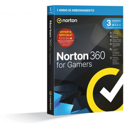 NORTON 360 FOR GAMERS 50GB 1 USER 3 DEVICE 1Y 2023