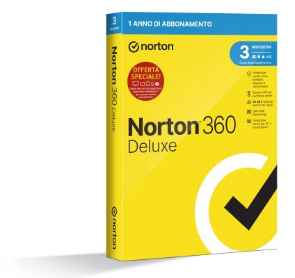 NORTON 360 DELUXE 2023 ATTACH 3 DEVICE 1 YEAR 25G
