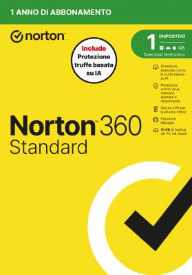 NORTON 360 STANDARD 2026 ANTITRUFFA 1DEV 1Y 10GB