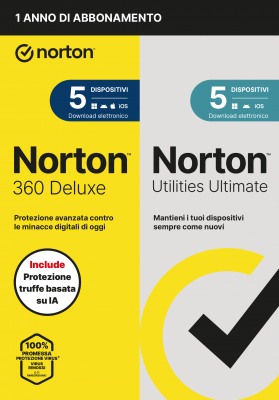 NORTON 360 DELUXE2026 ANTITRUFFA 5DEV 1Y UTILITIES