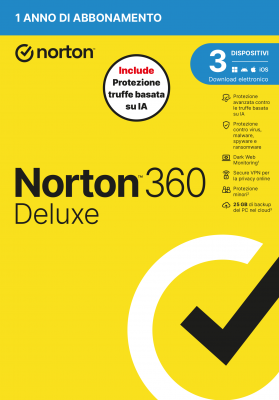 NORTON 360 DELUXE 2026 ANTITRUFFA 3DEV 1Y 25GB