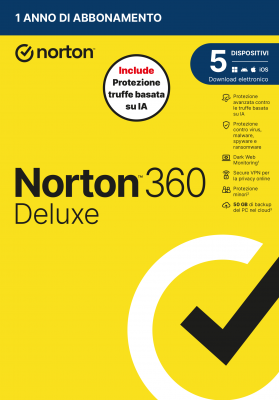 NORTON 360 DELUXE 2026 ANTITRUFFA 5DEV 1Y 50GB