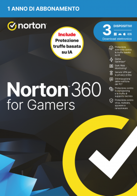NORTON 360 FOR GAMERS 2026 ANTITRUFFA 3DEV 1Y 50GB