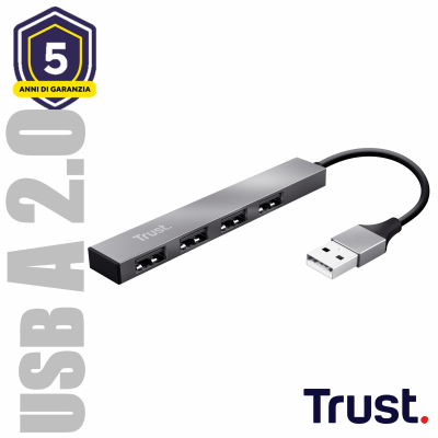 HALYX ALUMINIUM 4-PORT MINI USB HUB