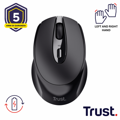 ZAYA WRL RECHARGEABLE MOUSE BLK