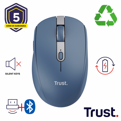 OZAA COMPACT WIRELESS MOUSE BLU