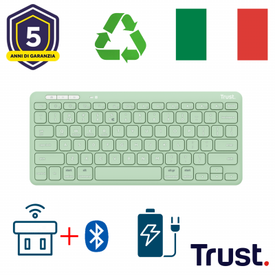 LYRA COMPACT WIRELESS KEYBOARD IT GREEN