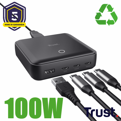 MAXO 100W 4-PORT DESKTOP CHARGER