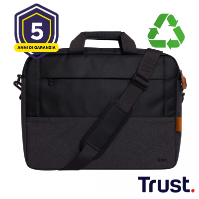 LISBOA 16  LAPTOP BAG - BLACK