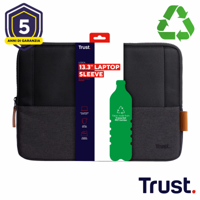 LISBOA 13.3  LAPTOP SLEEVE - BLACK