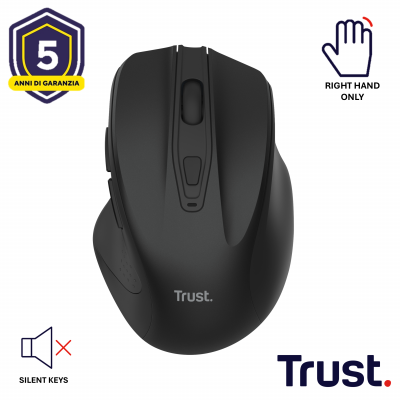 NITO SILENT WIRELESS MOUSE - BLK