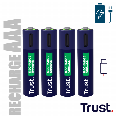 USB-C RECHARGEABLE BATTERIES 4P - AAA