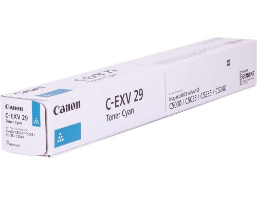 TONER C-EXV 29 CIANO DURATA 27.000 PAG. CANON