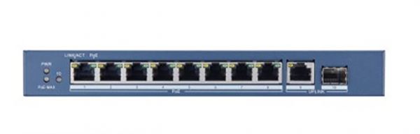 GIGABIT POE METALLICO + UPLINK GIGABIT SFP