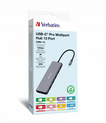 USB-C PRO MULTIPORT HUB 13 PORT CMH-13 8K SUPPORT