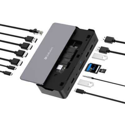USB-C PRO DOCKING STATION 15PORT WITH SSD SLOT+SSD